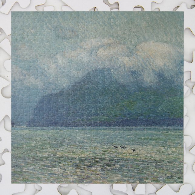 Puzzle Velo plateado y Puerta dorada de Childe Hassam (Subido por el creador)
