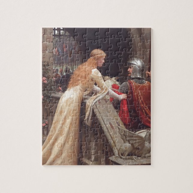 Puzzle ¡Velocidad de dios! [Edmund Blair Leighton] (Vertical)