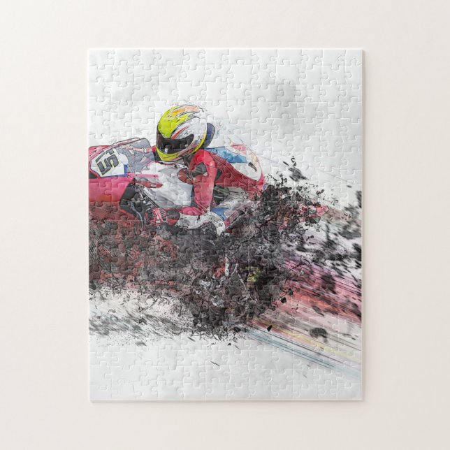 Puzzle Velocidad del motociclista (Vertical)