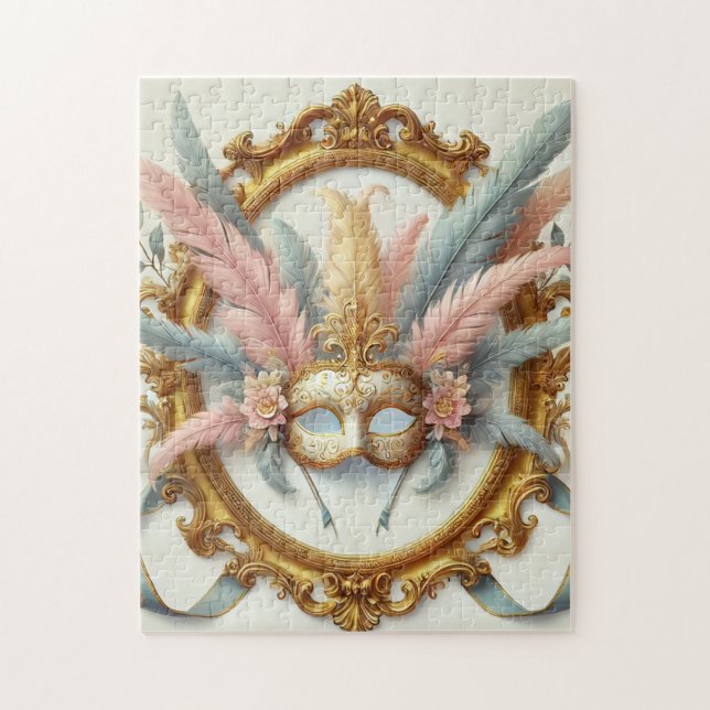 Puzzle Velvet Masquerade – Elegancia Real (Vertical)