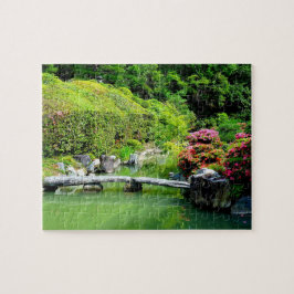 Puzzle Ven al jardín (estanque de jardín japonés)