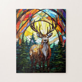 Puzzle Venado de vidrio manchado