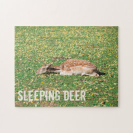 Puzzle Venado dormido en hibernación en otoño en pradera
