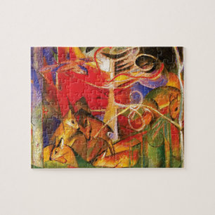 Puzzle Venado en el bosque por Franz Marc