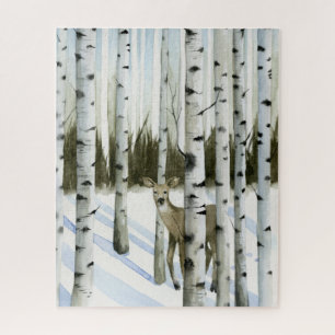 Puzzle Venado en la nieve