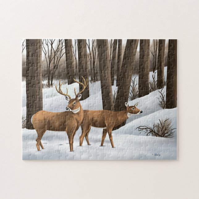 Puzzle Vendedor blanco con cola (Horizontal)