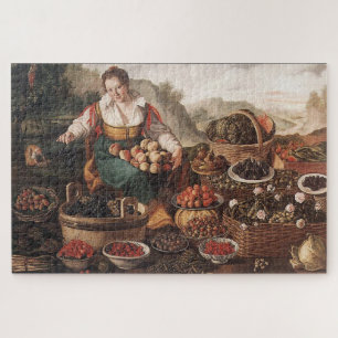 Puzzle Vendedor de frutas por Vincenzo Campi Pintura