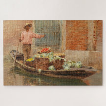 Vendedor de verduras en Venecia (por Vincenzo Capr