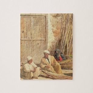 Puzzle Vendedores de la caña de azúcar, Egipto, 1892