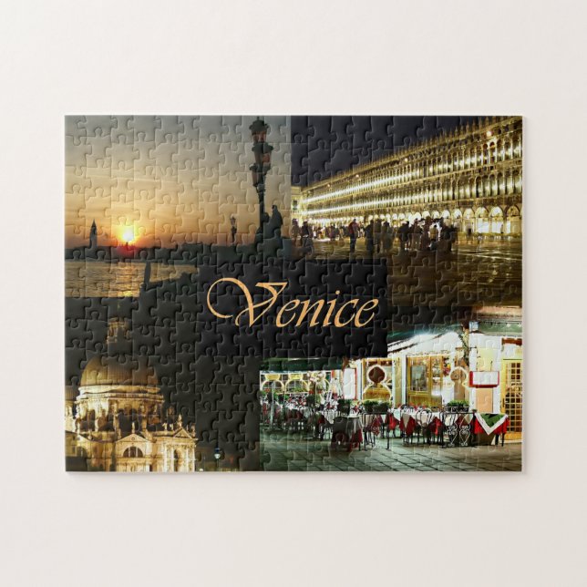 Puzzle Venecia de noche (Horizontal)