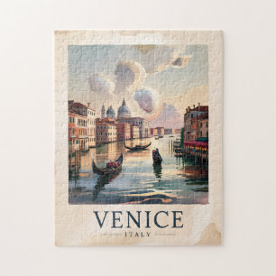 Puzzle Venecia Italia Viaje Acuarela Gran Canal