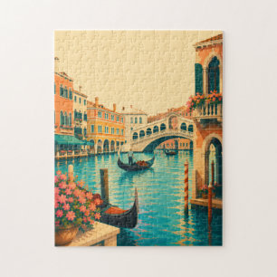 Puzzle Venecia Italia Viajes Antiguos Gran Canal Gondola