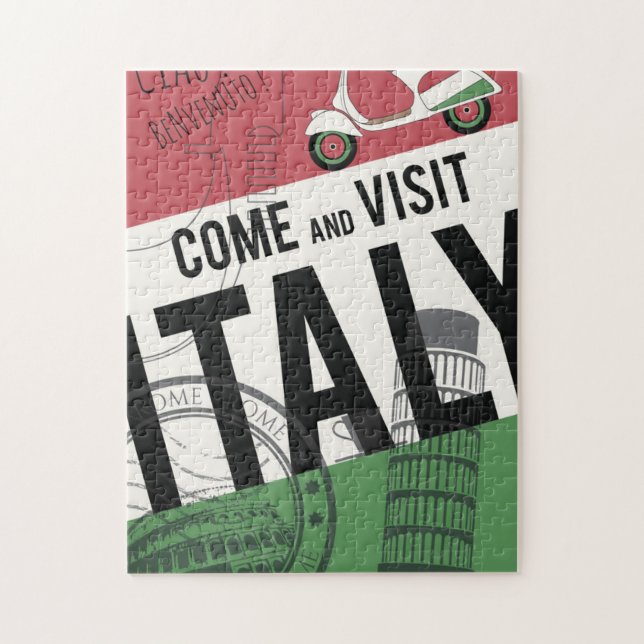 Puzzle Venga visitar Italia (Vertical)