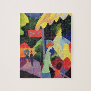 Puzzle Ventana de Moda de August Macke, Fauvismo Vintage