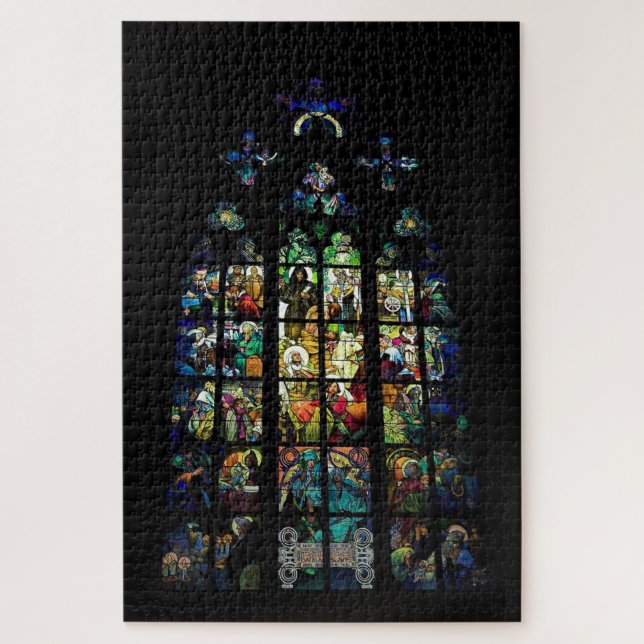 Puzzle Ventana en la Catedral de San Vitus por Alphonse M (Vertical)