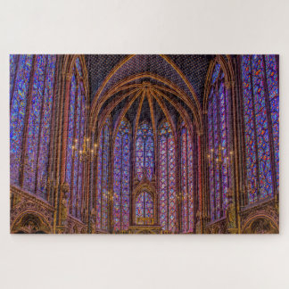 Puzzle Ventanales de vidrio manchado en Sainte-Chapelle e