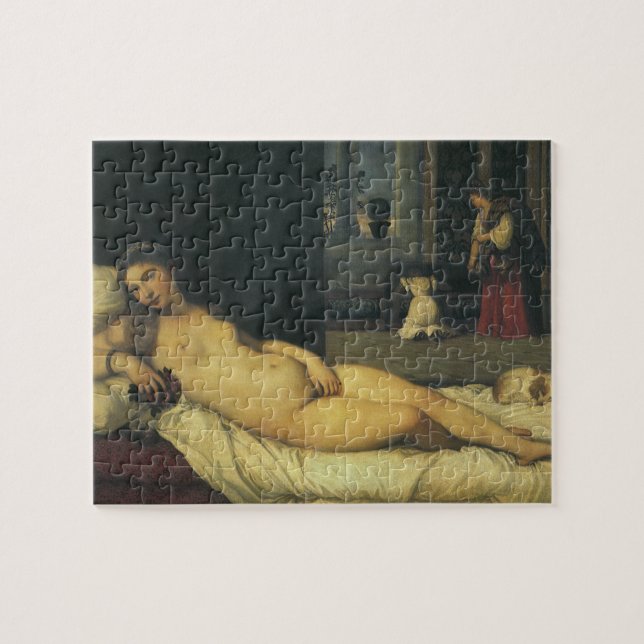 Puzzle Venus de Urbino por Tiziano, arte renacentista (Horizontal)