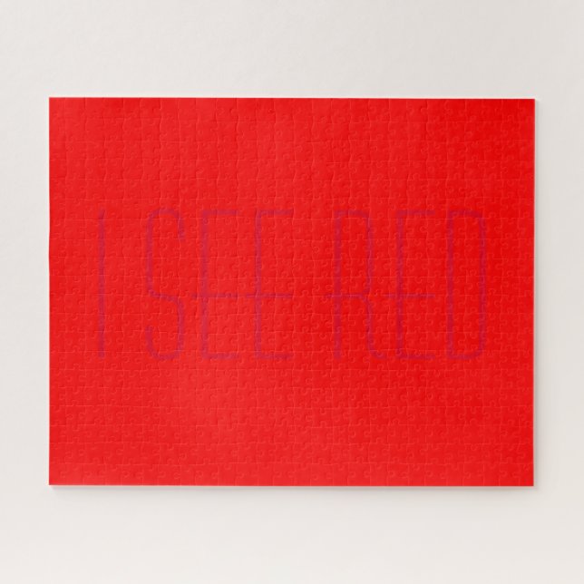 Puzzle veo rojo (Horizontal)