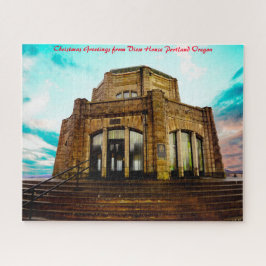 Puzzle Ver House Portland Oregon. Saludos de Navidad