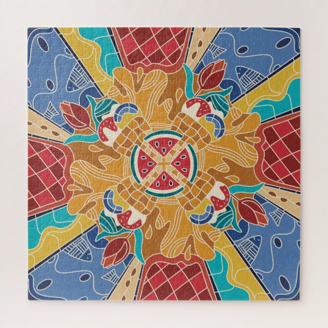 Puzzle Verano consciente: colorido y divertido (Vertical)