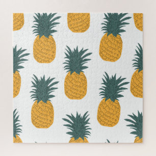 Puzzle Verano de la piña: Impresión de la vendimia colori