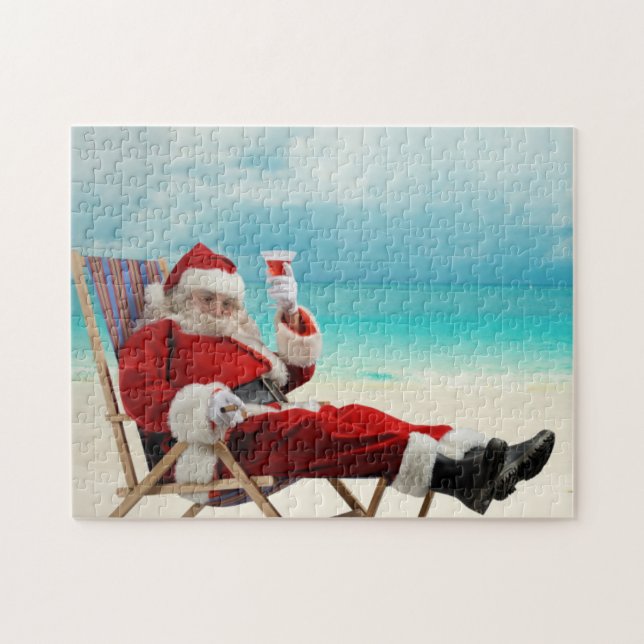 Puzzle Verano de Santa Claus (Horizontal)