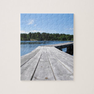 Puzzle Verano idílico en un fiordo solitario sueco