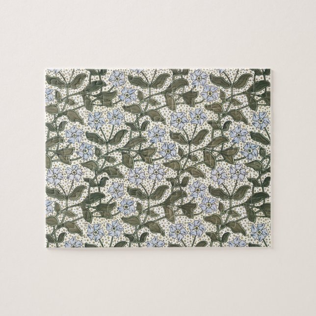 Puzzle Verano Periwinkle Bonito Flor Elegante Floral (Horizontal)