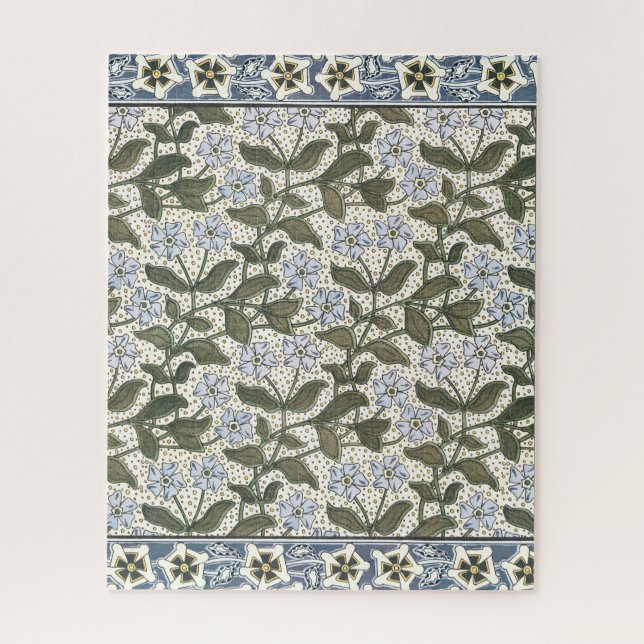 Puzzle Verano Periwinkle Bonito Flor Elegante Floral (Vertical)