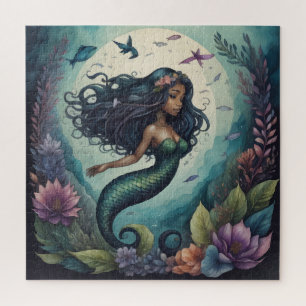 Puzzle Verde de la sirena negra