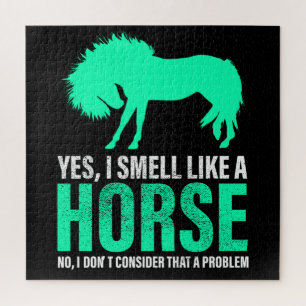 Puzzle Verde Sí, Huelo Como Un Caballo