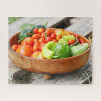 Puzzle Verduras de jardín frescos en Bowl