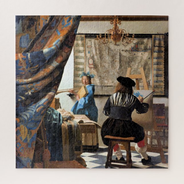 Puzzle Vermeer - El arte de la pintura (Vertical)