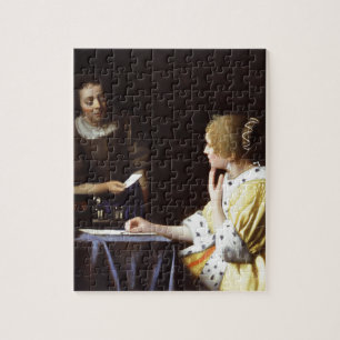 Puzzle Vermeer - señora y criada 1666-67