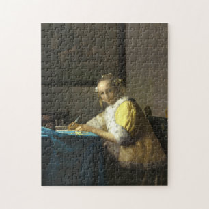 Puzzle Vermeer una dama escribiendo una carta