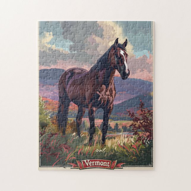 Puzzle Vermont Horse (Vertical)