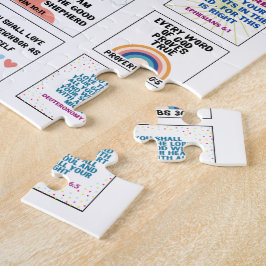 Puzzle Versículo bíblico de memoria para niños con escrit