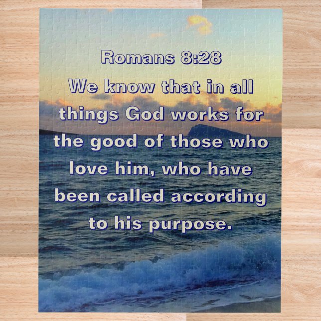 Puzzle Versículo Bíblico Soothing Romanos 8:28 Cristiano (Subido por el creador)