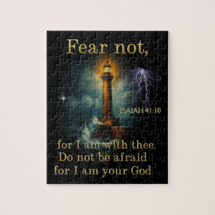 Puzzle versículo de la Biblia cristiana ISAÍAS 41:10
