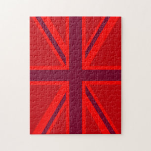 Puzzle Versión roja Unión británica Jack Decor