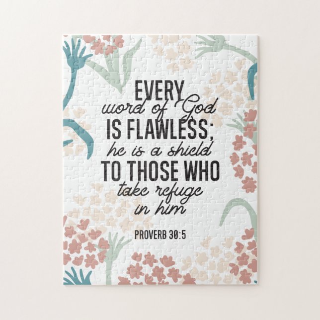 Puzzle Verso bíblico Proverb 30:5 (Vertical)