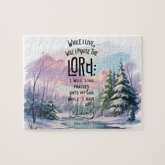 Puzzle Verso de la Biblia Cristiana inspiradora (Horizontal)