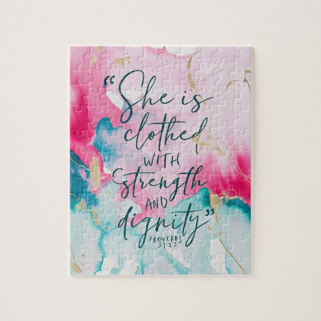 Puzzle Verso de la Biblia Cristiana inspiradora (Vertical)