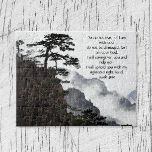 Puzzle Verso de la Biblia Inspiradora del personalizado d
