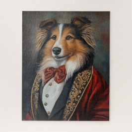 Puzzle Vestido formal Tuxedo Shetland Sheepdog | Sheltie