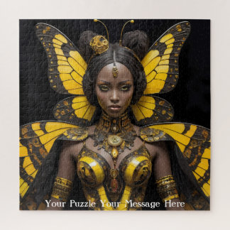 Puzzle Vestido mariposa de mujer africana