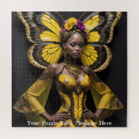 Vestido mariposa de mujer africana