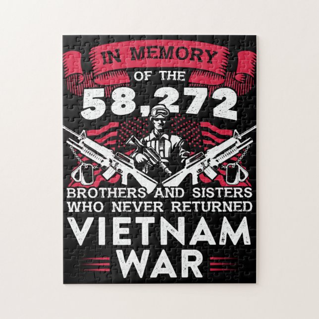 Puzzle Veterana guerra de Vietnam en memoria que nunca re (Vertical)