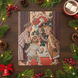 Puzzle Vi a mamá besar a Santa Claus Antiguo