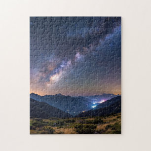 Puzzle Vía Láctea sobre Egipto